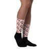 Kawabe's Festive Black-Foot Socks (womens) (pink)